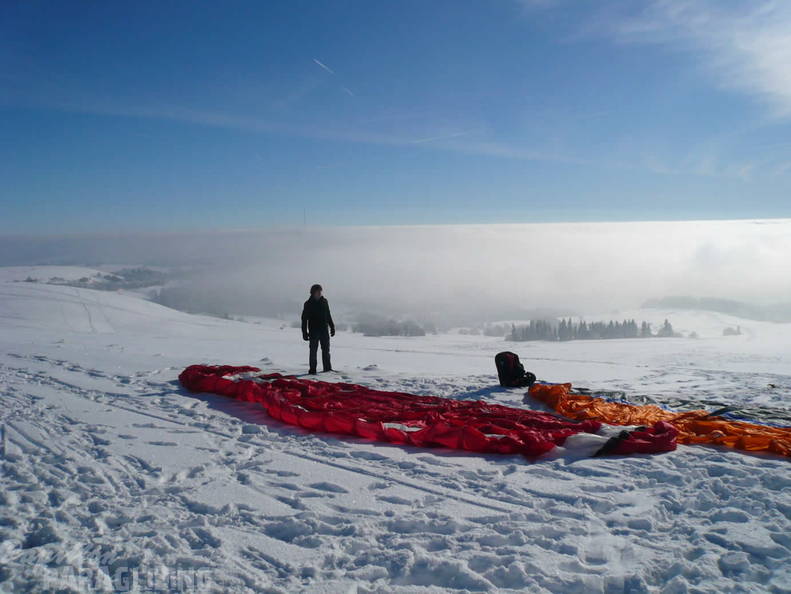 2010 Winter Inversion Wasserkuppe Gleitschirm 002