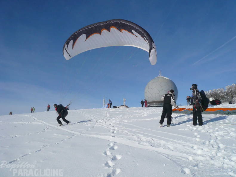 2010 Winter Inversion Wasserkuppe Gleitschirm 003
