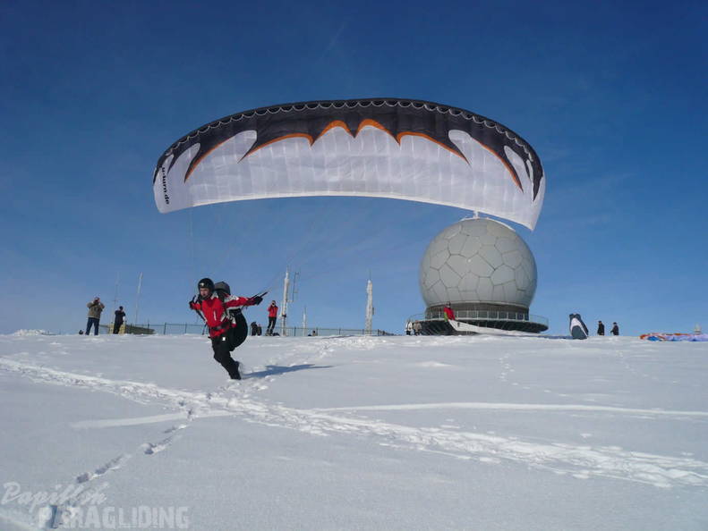 2010 Winter Inversion Wasserkuppe Gleitschirm 013