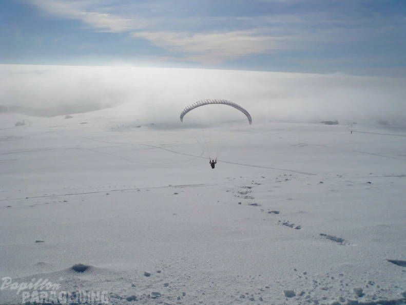 2010 Winter Inversion Wasserkuppe Gleitschirm 024