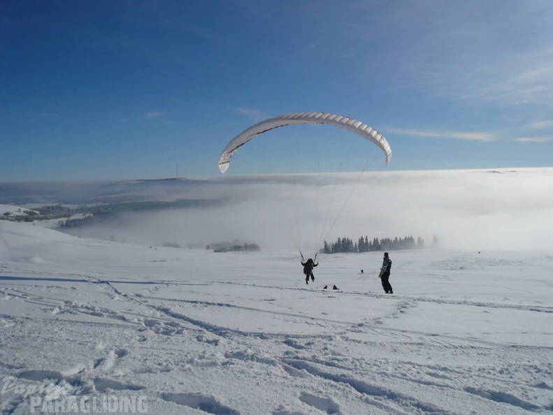 2010 Winter Inversion Wasserkuppe Gleitschirm 026