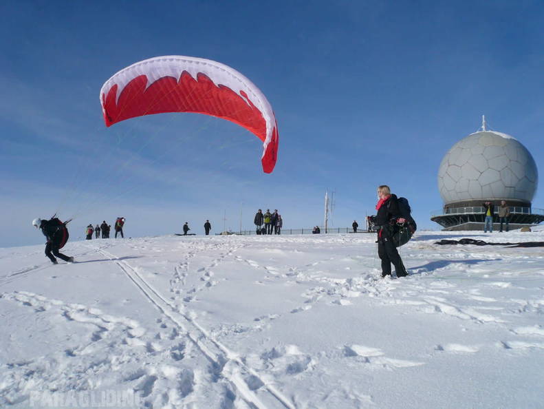 2010 Winter Inversion Wasserkuppe Gleitschirm 033